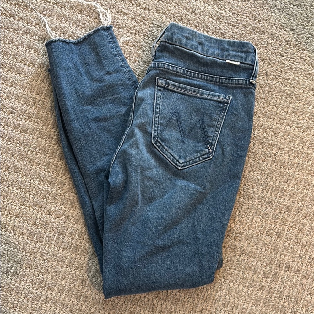 Mother Women's Jeans: the looker ankle fray
